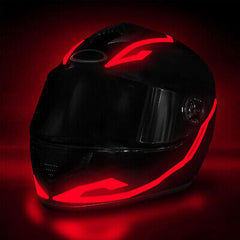 66 Red Helmet Lights