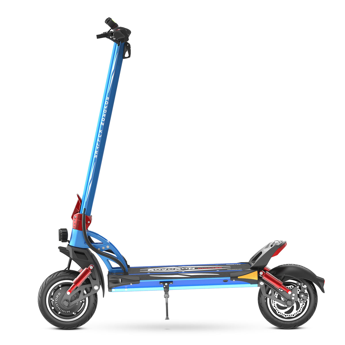 Rovoron Electric Scooter - Blue Left Side