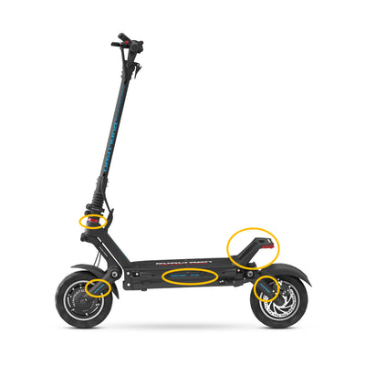 Dualtron Victor Luxury Electric Scooter Side View Highlighted